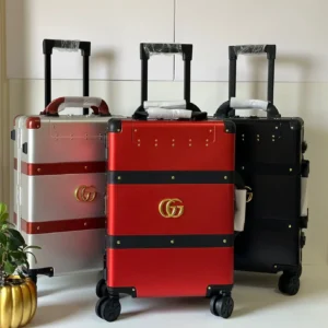 Gucci-Inspired Aluminum Suitcase