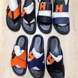 Hermes Leather Slippers