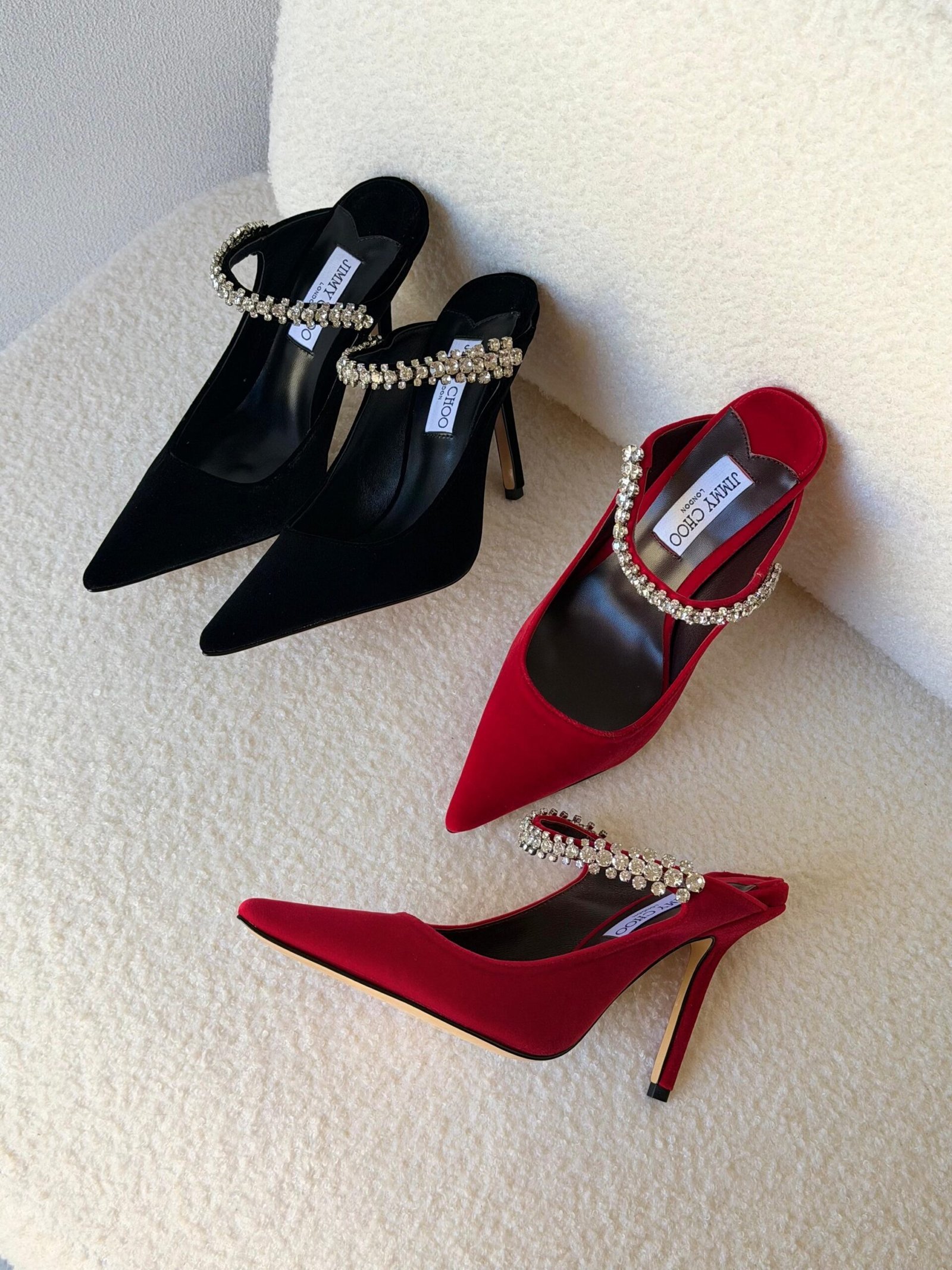 JIMMY CHOO Velvet Mules