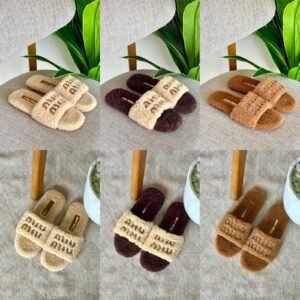 Miu Miu slide slippers