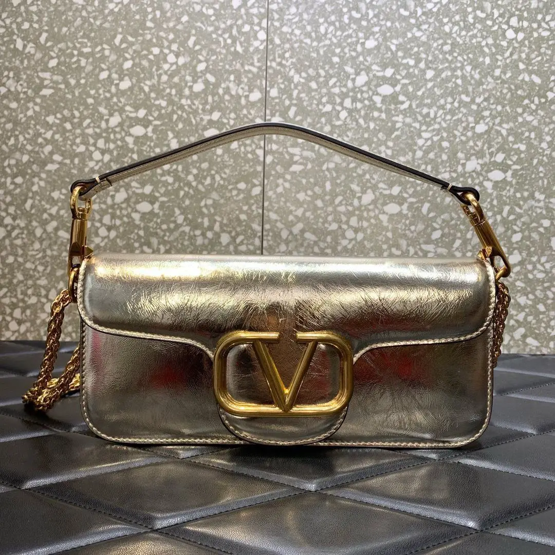Valentino Logo Leather Shoulder Bag – Super Master Quality Luxury Handbag