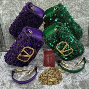 VALENTINO Small Embroidered Shoulder Bag – Luxury Designer Handbag