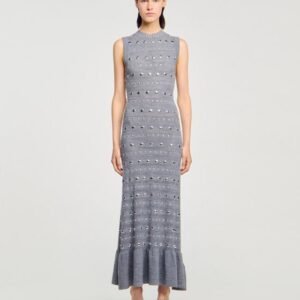 SANDRO Knit Maxi Dress