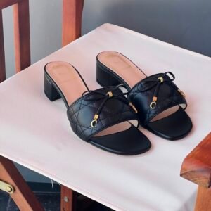 DIOR Cannage Heeled Slide