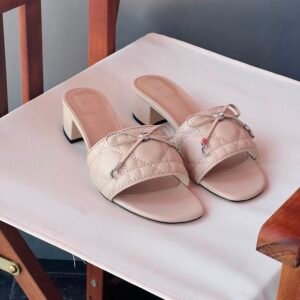 DIOR Cannage Heeled Slide