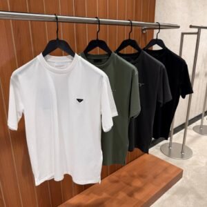 PRADA Logo-Embroidered T-Shirt