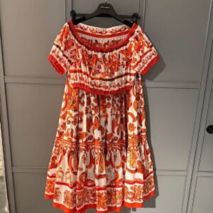 Dolce & Gabbana Majolica-Print Poplin Dress