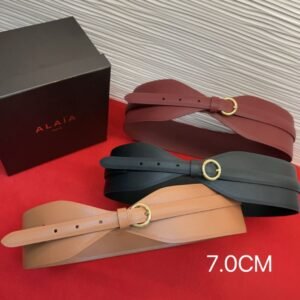 ALAIA Leather Corset Belt