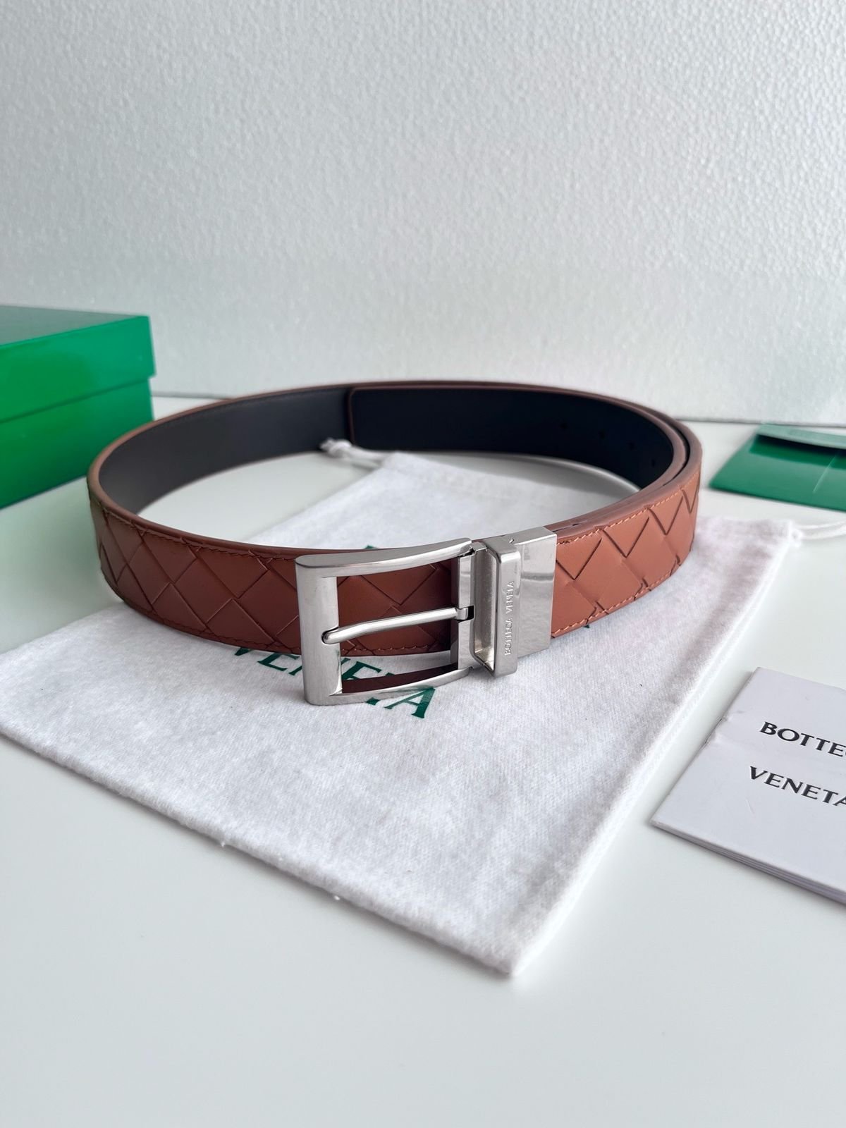 BOTTEGA VENETA Leather Formal Belt - Image 2
