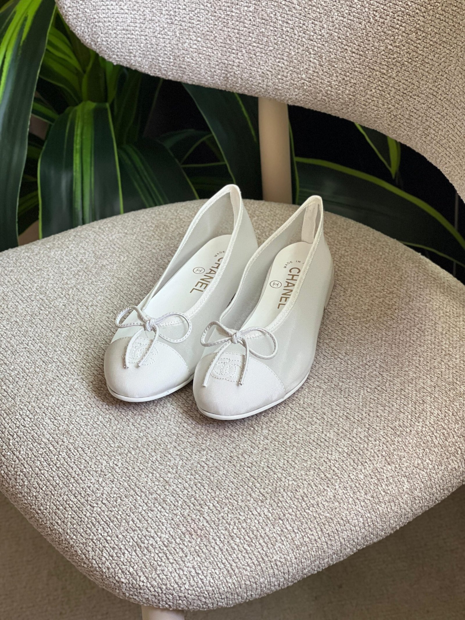 Chanel Cap Toe Ballerina Flats - Image 2