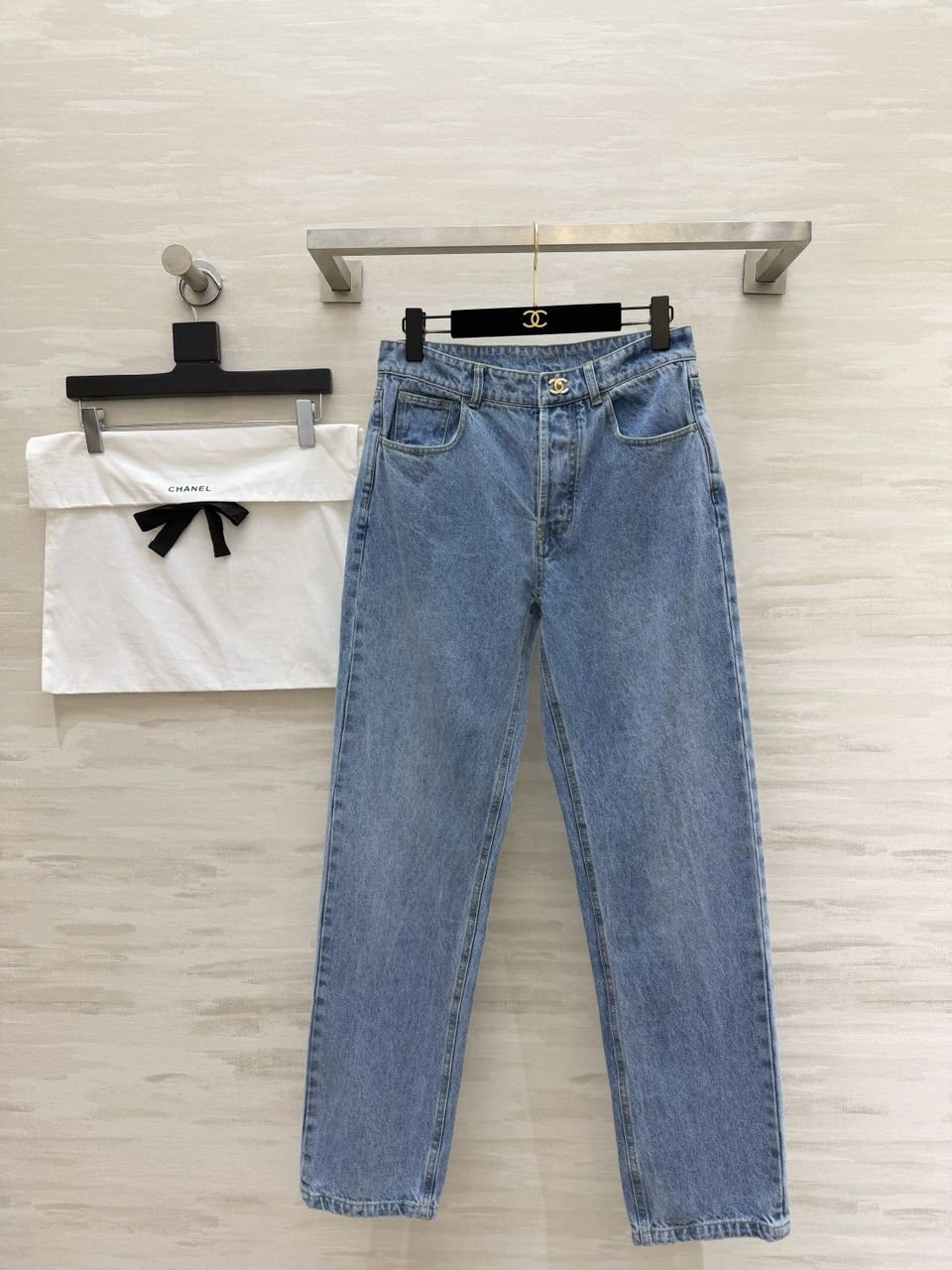 CHANEL straight-fit jeans