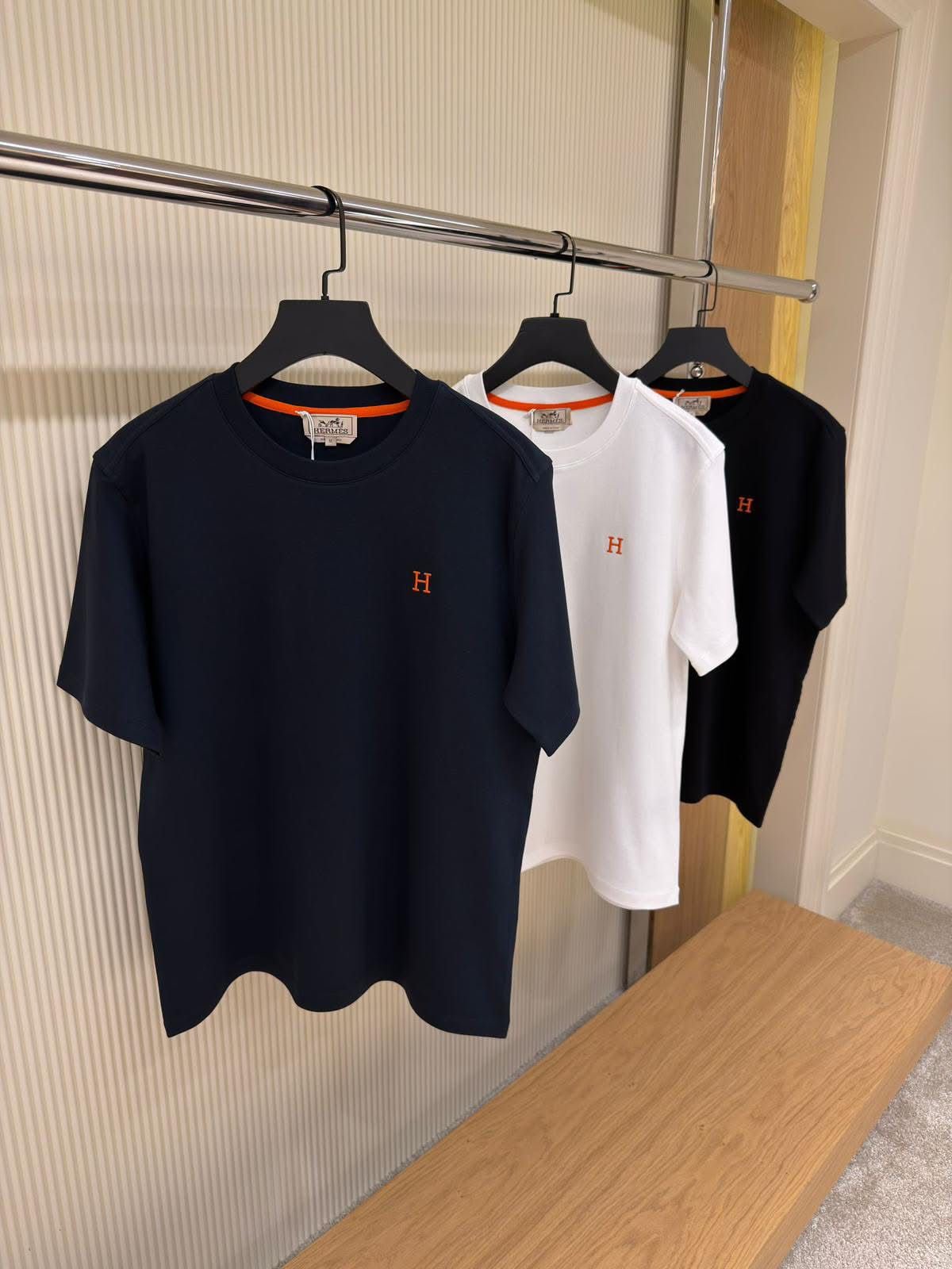 HERMES Short Sleeved Crewneck T-Shirt