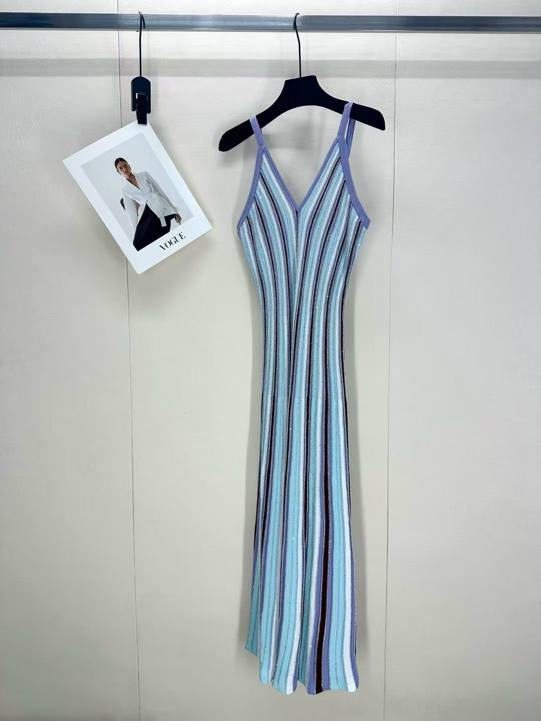 MLSSONI Stripe Knit Maxi Dress - Image 2