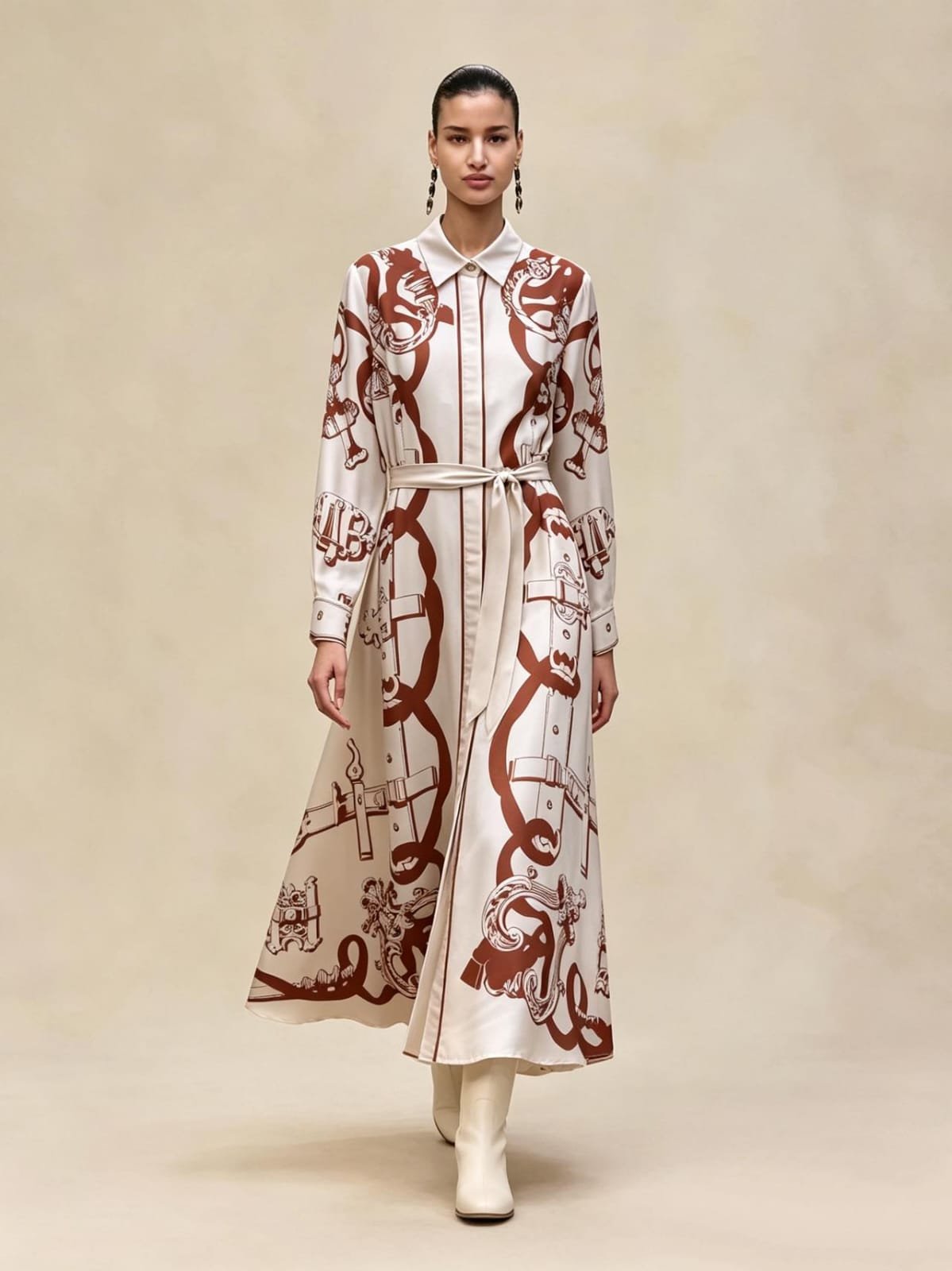 HERMES Shirt Dress