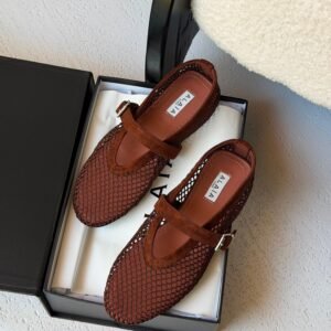 ALAIA Mesh Ballet Flats