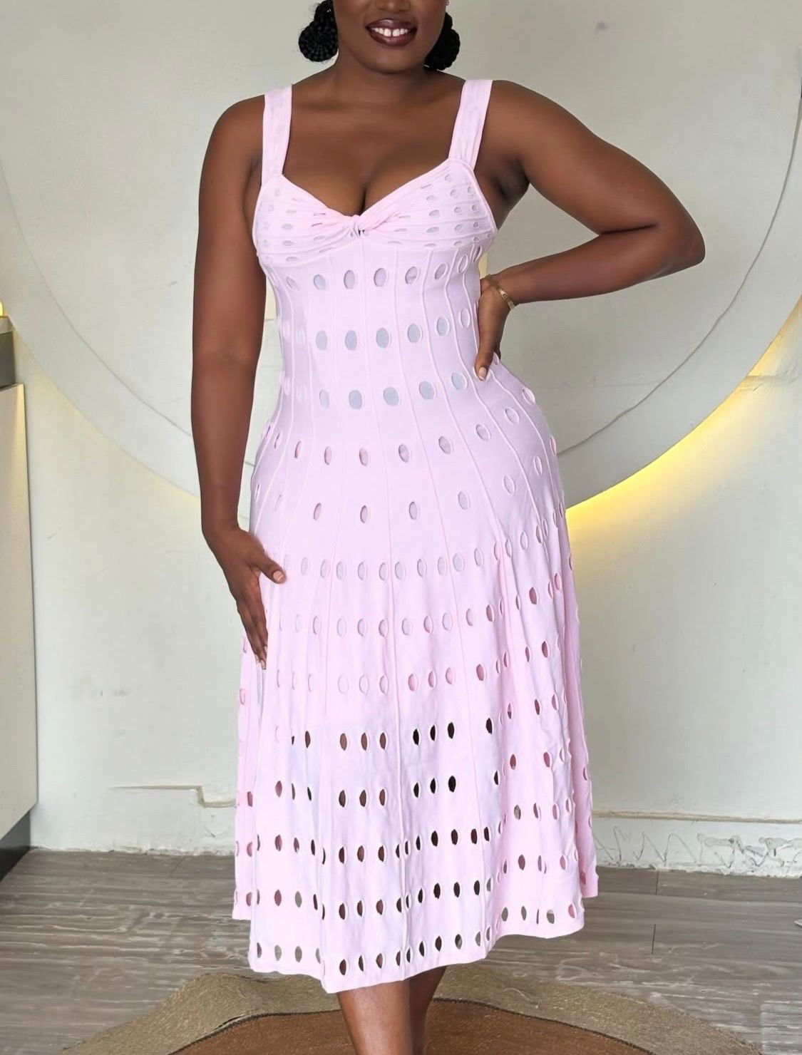 ALAIA Printed A-Line Dress - Image 5