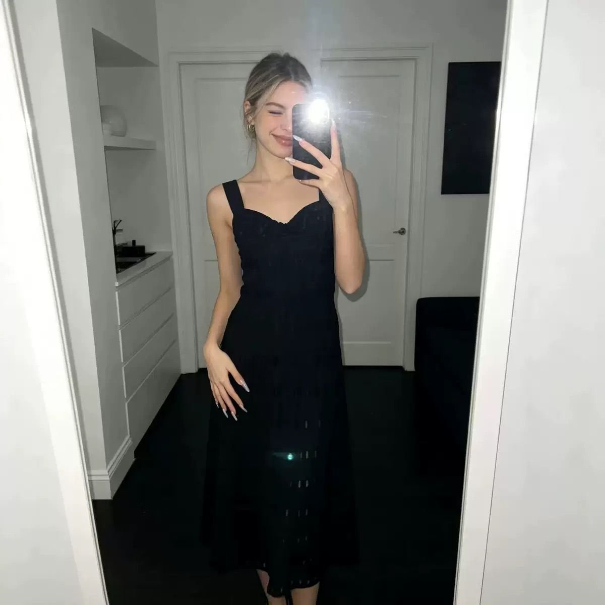 ALAIA Printed A-Line Dress - Image 3