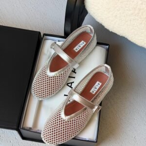 ALAIA Mesh Ballet Flats