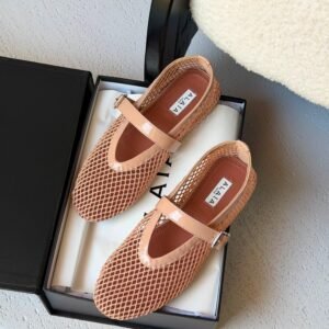 ALAIA Mesh Ballet Flats