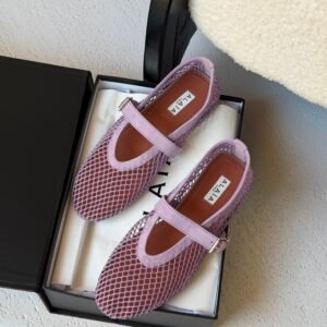 ALAIA Mesh Ballet Flats