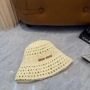 MIU MIU Raffia Bucket Hat