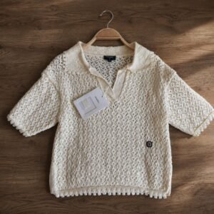 CHANEL Knit Polo Shirt
