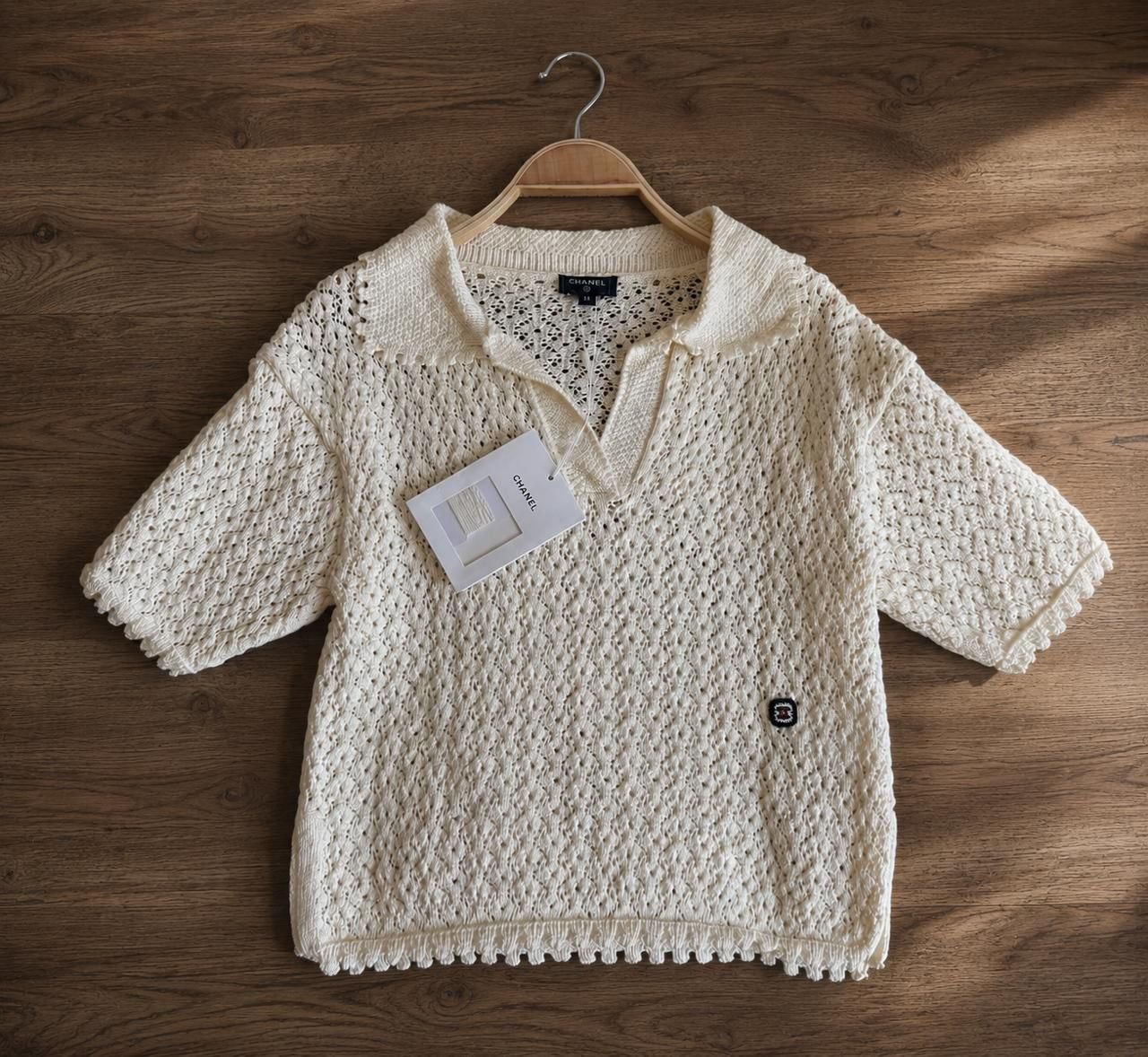 CHANEL Knit Polo Shirt