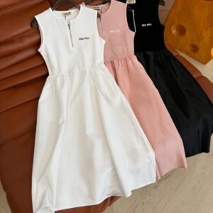 MIU MIU Poplin Midi Dress