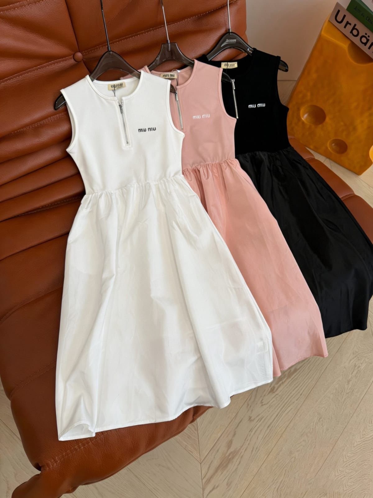 MIU MIU Poplin Midi Dress