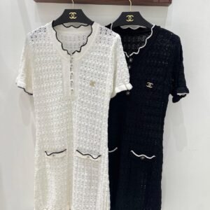 CHANEL knitted mini dress