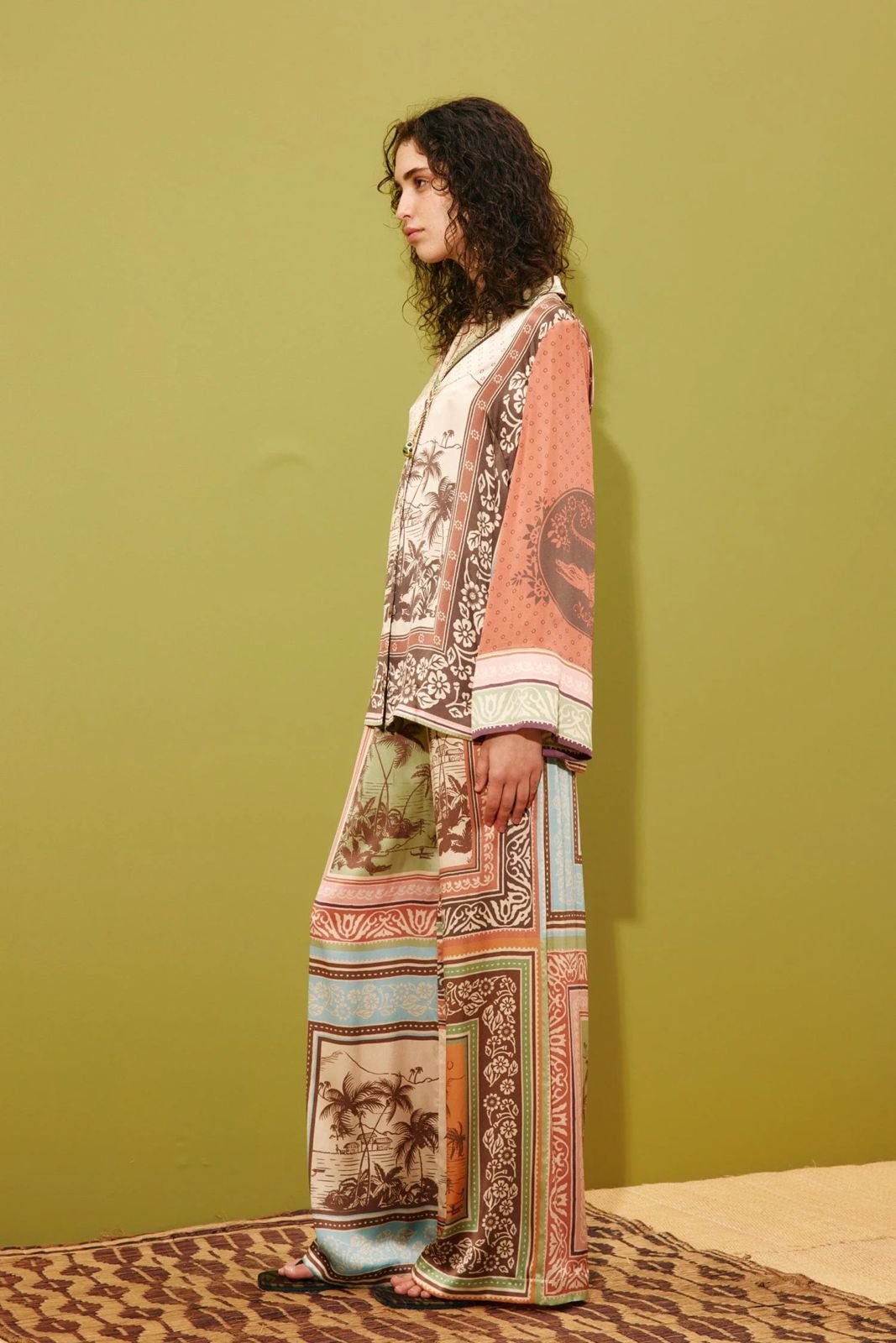 ALEMAIS Silk Shirt & Pant Set - Image 2