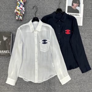 CHANEL Embroidered Logo Shirt