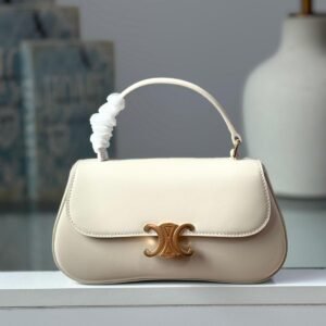 Buy Celine Handbag Teen Lola White Calfskin | Dubai Luxury Items