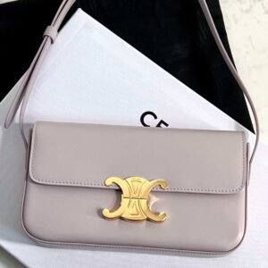 Buy Celine Shoulder Bag Claude Triomphe Grey | Dubai Luxury Items