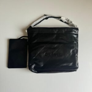 Buy Chanel 22 Small Black Calfskin Hardware Bag | Dubai Luxury items