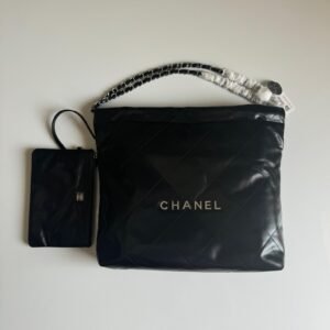Buy Chanel 22 Small Black Calfskin silver Hardware Bag | Dubai Luxury Items