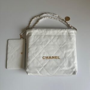 Buy Chanel 22 Small White Calfskin Bag | Dubai Luxury Items