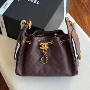 Buy Chanel 25 Small Hobo Bag Dark Brown Caviar Leather