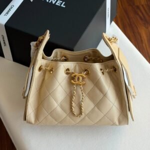 Buy Chanel 25 Small Hobo Bag Light Beige Caviar Leather