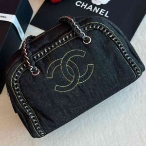 Buy Chanel Chain Bag Boston Denim CC Shoulder Silver Hardware | Bags Dubai - Luxury Master Copy Dubai