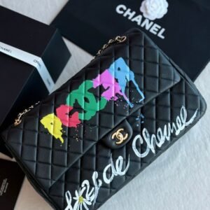 Buy Chanel Classic Flap Bag Hand Painted Graffiti | Bags Dubai - Luxury Master Copy Dubai
