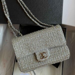 Buy Chanel Silver Sequin And Beaded Classic Flap Shoulder Bag