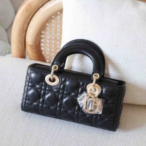 Buy Dior Lady D-Joy Small Black Lambskin Cannage | Dubai Luxury Items