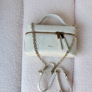 Buy Dior Trianon Soft Vanity Mini Bag White Lambskin