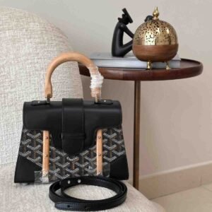 Buy Goyard Saïgon Structure Mini Bag Black Goyardine Canvas