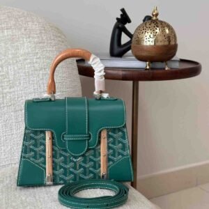 Buy Goyard Saïgon Structure Mini Bag Green Goyardine Canvas