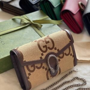 Buy Gucci Dionysus Jumbo Wallet Brown GG Textured