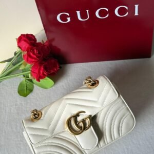 Buy Gucci GG Marmont Small White Shoulder Bag