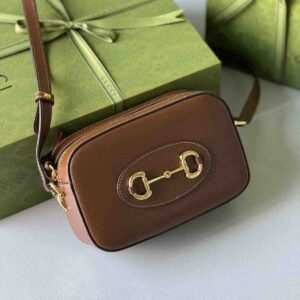 Buy Gucci Horsebit 1955 Small Shoulder Bag Brown Leather