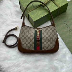 Buy Gucci Jackie 1961 Shoulder Bag Beige GG Coated Canvas
